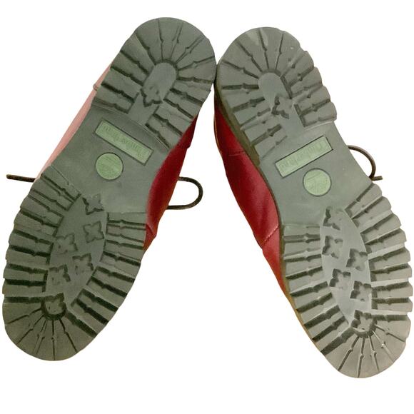 RARE VTG Timberland Oxblood Leather Alpine Size 5 M Woman Italy Hiking Boots - Picture 8 of 15